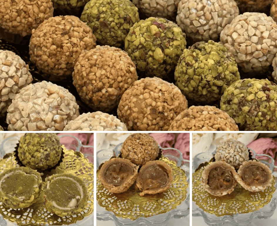Boulette Praliné (amande+noisette+pistache)