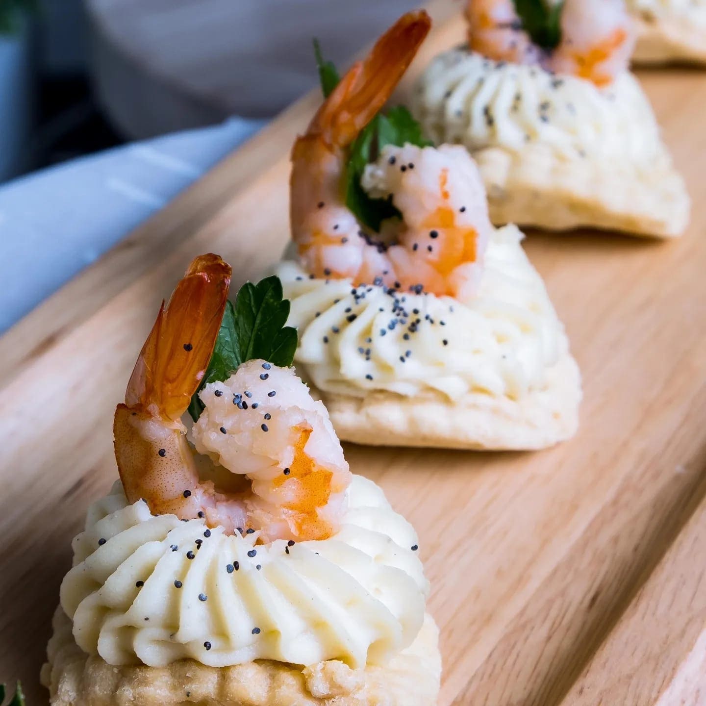 Tuiles aux crevettes